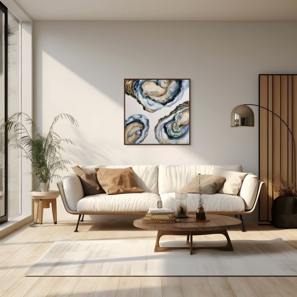 Zusätzliches Bild 5: Abstraktionismus Interieur Malerei "Austern", maler/-in Lina Kush Acryl Leinwand 