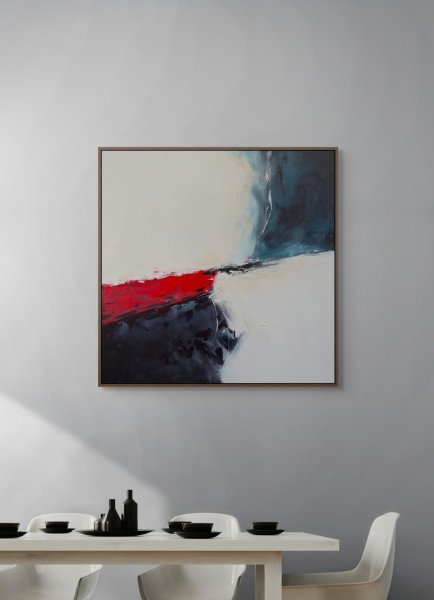 Zusätzliches Bild 3: Abstraktionismus Interieur Malerei "Kontrast der Emotionen", maler/-in Lina Kush Acryl Leinwand 