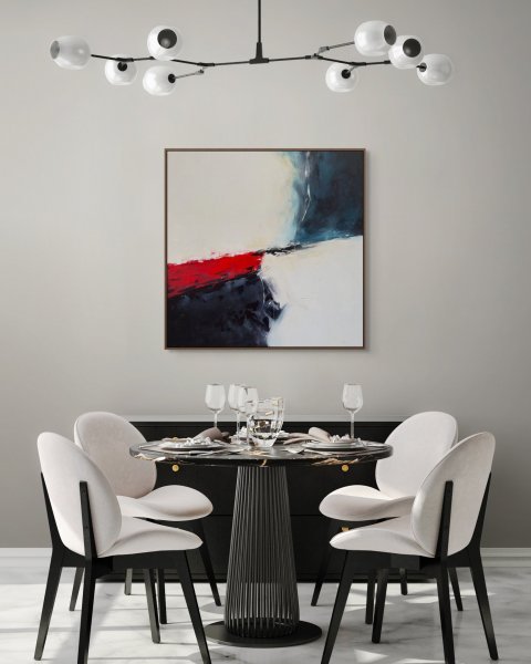 Zusätzliches Bild 4: Abstraktionismus Interieur Malerei "Kontrast der Emotionen", maler/-in Lina Kush Acryl Leinwand 