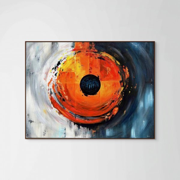 Zusätzliches Bild 2: Abstraktionismus Interieur Malerei "Inneres Feuer", maler/-in Lina Kush Acryl Leinwand 