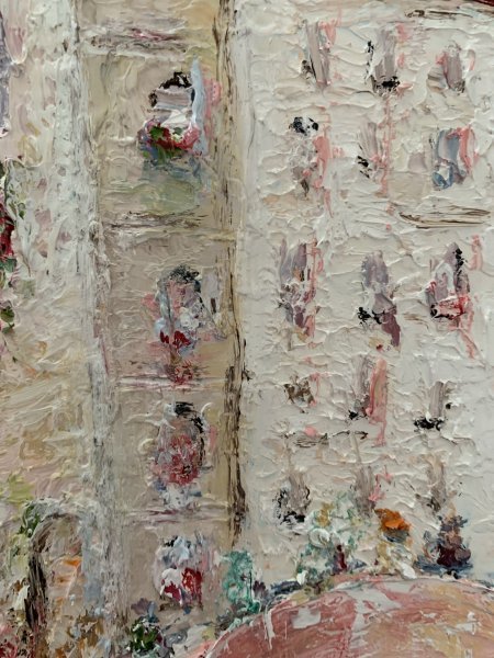 Additional view 8: Impressionism Cityscapes Painting Gondolier by painter Dora Kalinova oil canvas 