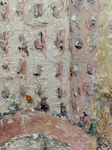 Additional view 9: Impressionism Cityscapes Painting Gondolier by painter Dora Kalinova oil canvas 