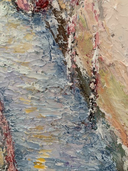 Additional view 10: Impressionism Cityscapes Painting Gondolier by painter Dora Kalinova oil canvas 
