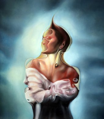 Pintura "VOLCÁNICO", pintor Stefano Mazzolini óleo lienzo en Jose Art Gallery