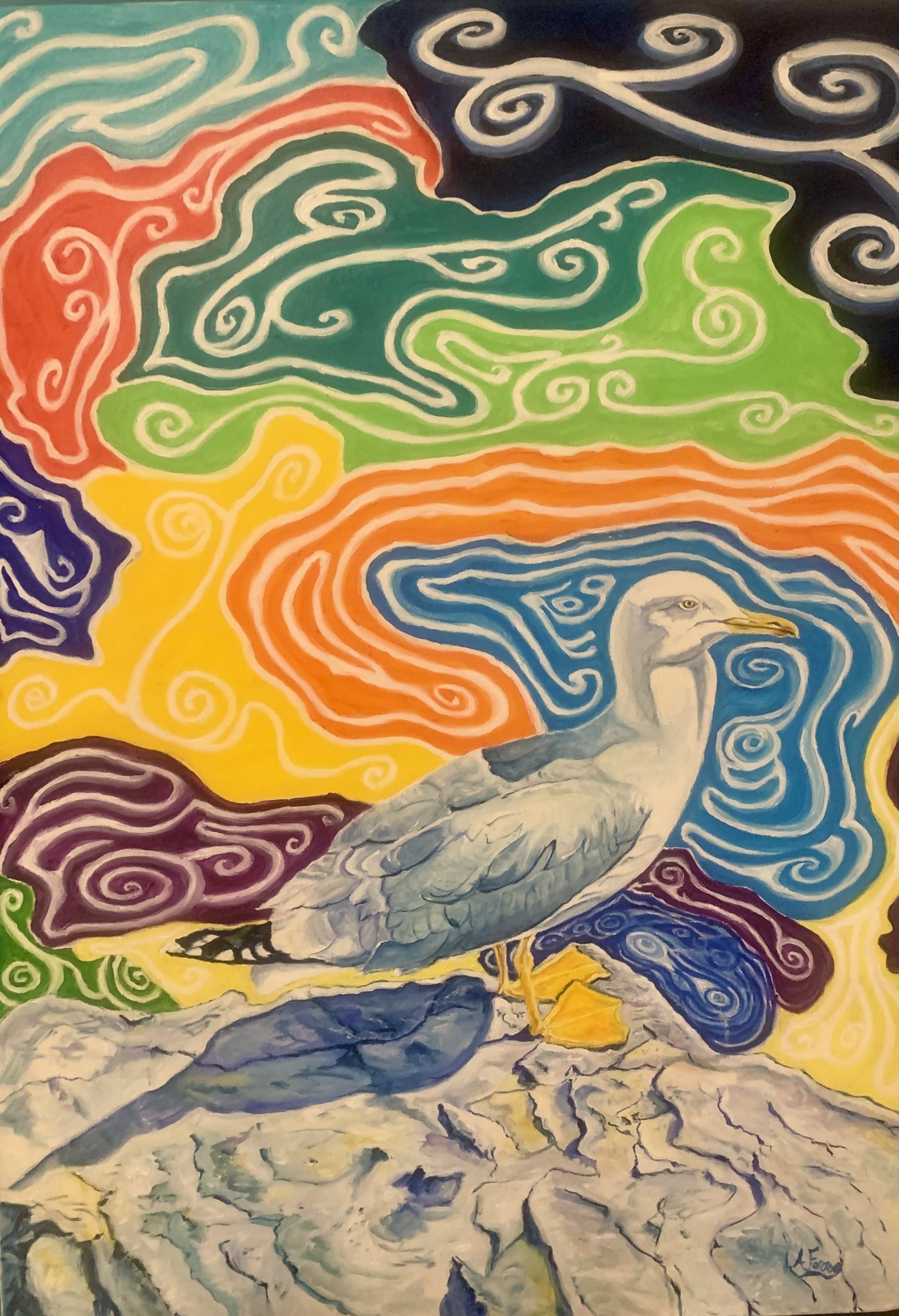 marine-art-painting-gabbiano-