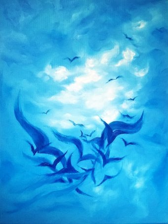 Pittura "SOGNO #6", pittore Constantin Popescu olio tela alla Jose Art Gallery