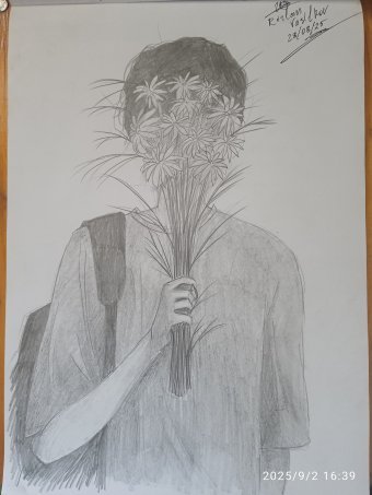 Graphique "Magie des marguerites. Fractales graphiques", illustrateur Ruslan Vasilkov gravure papier à la Jose Art Gallery