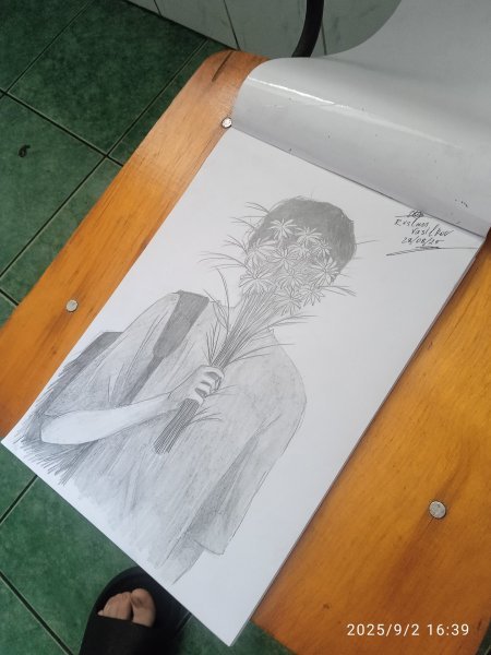 Zusätzliches Bild 1: Symbolismus Blumenbilder Graphik "Magie der Gänseblümchen. Grafisches Fraktal", illustrator Ruslan Vasilkov Gravüre Papier 