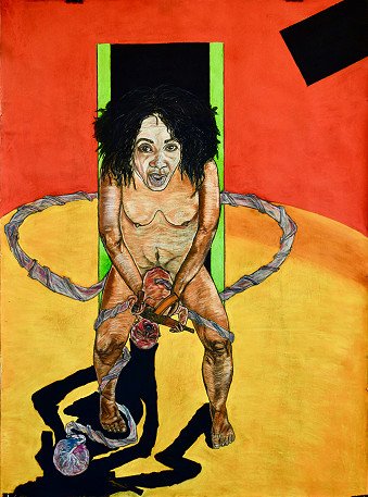 Painting "Birth of War" | Artist Marius van Niekerk | Jose Art Gallery