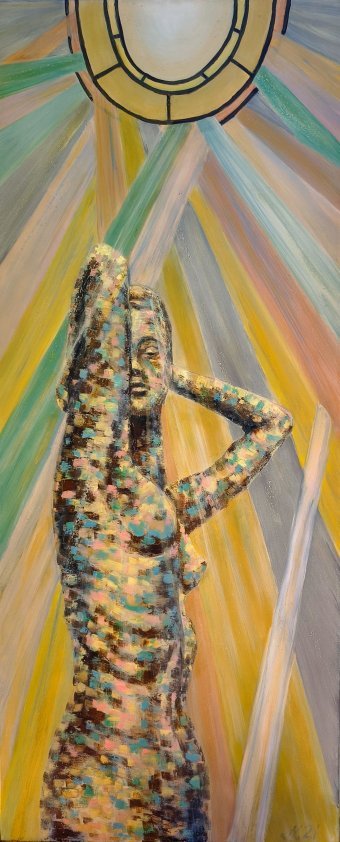 Pintura "Armonía: La esencia atemporal de la mujer", pintor Lena Kolambet óleo lienzo en Jose Art Gallery