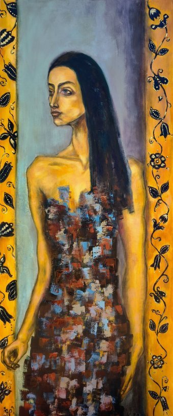 Живопись "Мысли и молитвы: Суть женщины", живописец Lena Kolambet масло холст в Jose Art Gallery