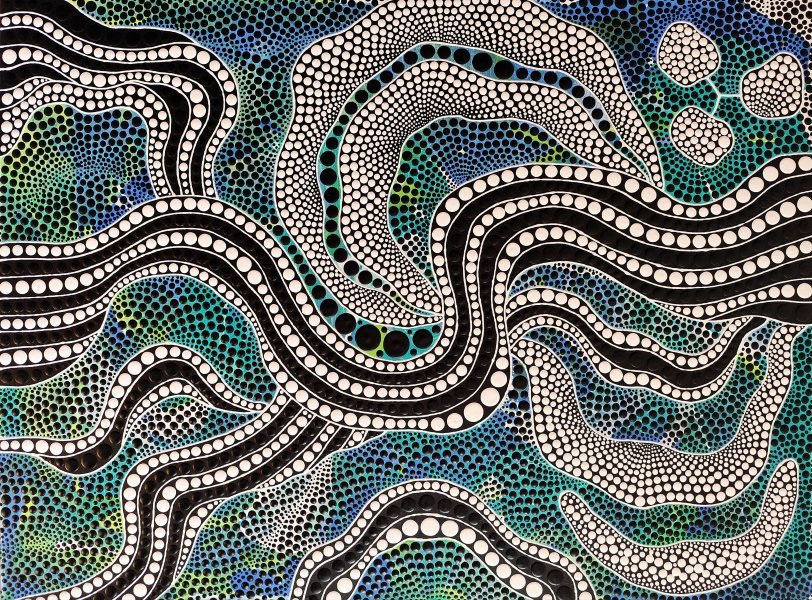 River Roots Drawing - Oxana Lazari - Jose Art Gallery