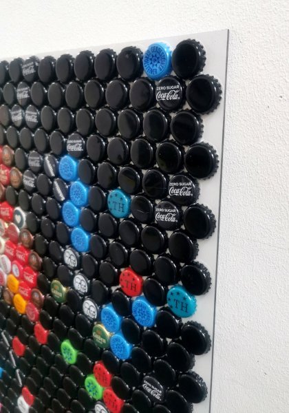 Imagen adicional 2: Abstracción Retrato Escultura "Ozzy Osbourne - Iron Man", escultor Henning Leuschner Acero 