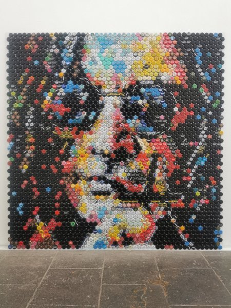 Imagen adicional 5: Abstracción Retrato Escultura "Ozzy Osbourne - Iron Man", escultor Henning Leuschner Acero 