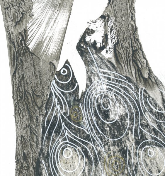 Zusätzliches Bild 1: Figurative Kunst Porträt Graphik "Geheimnisvoller Fremder", illustrator Lana Korolievskaia Tinte Papier 