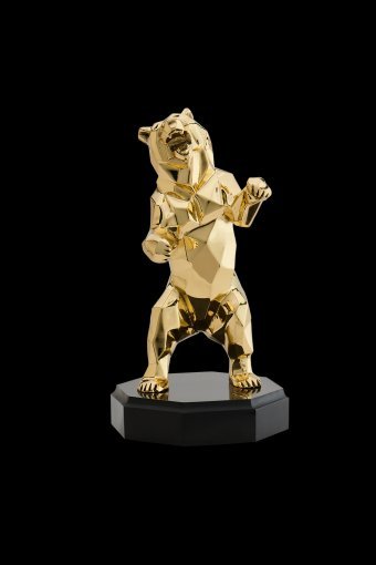 Skulptur "Goldener Bär", bildhauer/-in VIZURI Bronze in der Jose Art Gallery