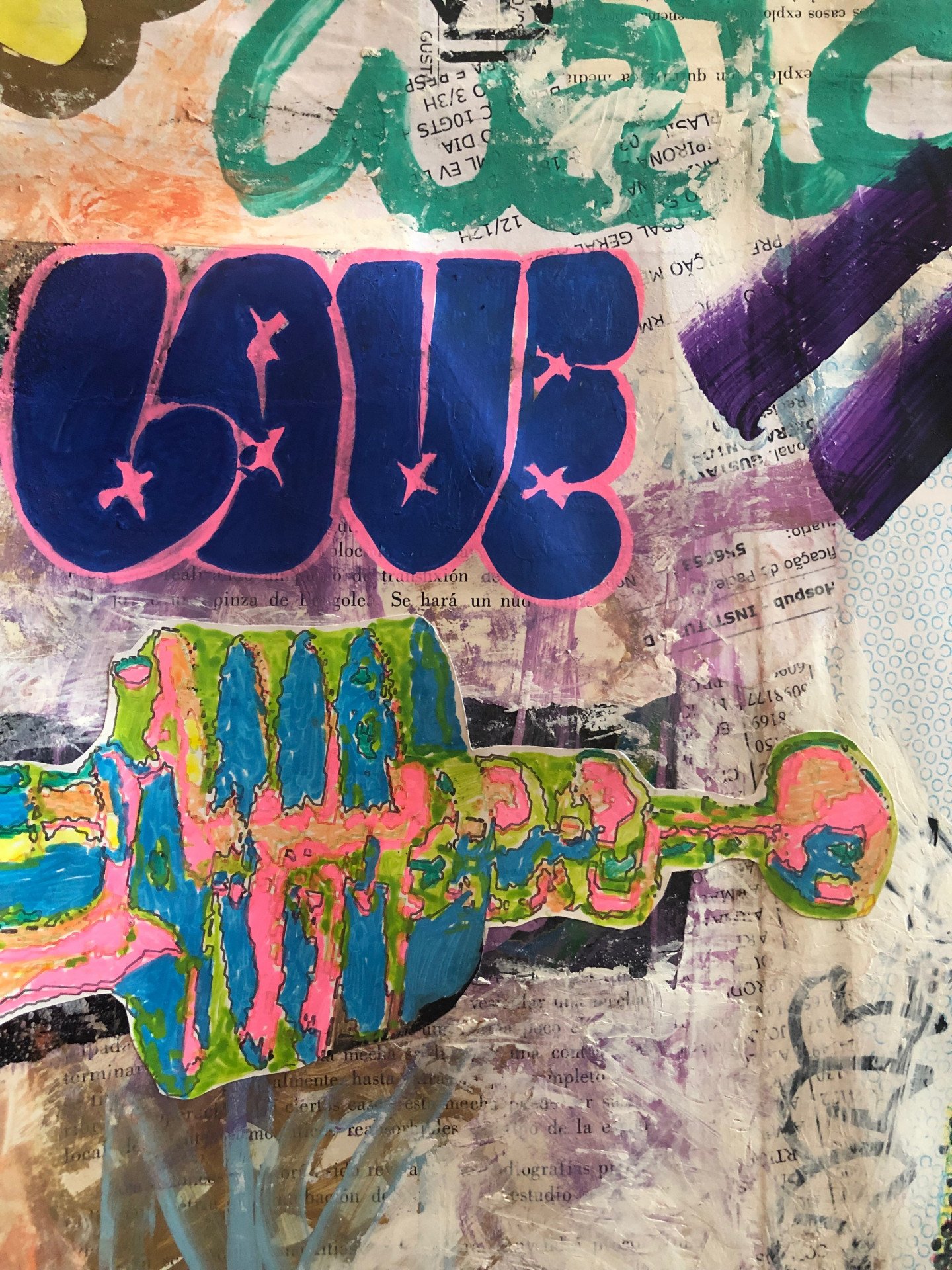 Not Welcome Here - painting
