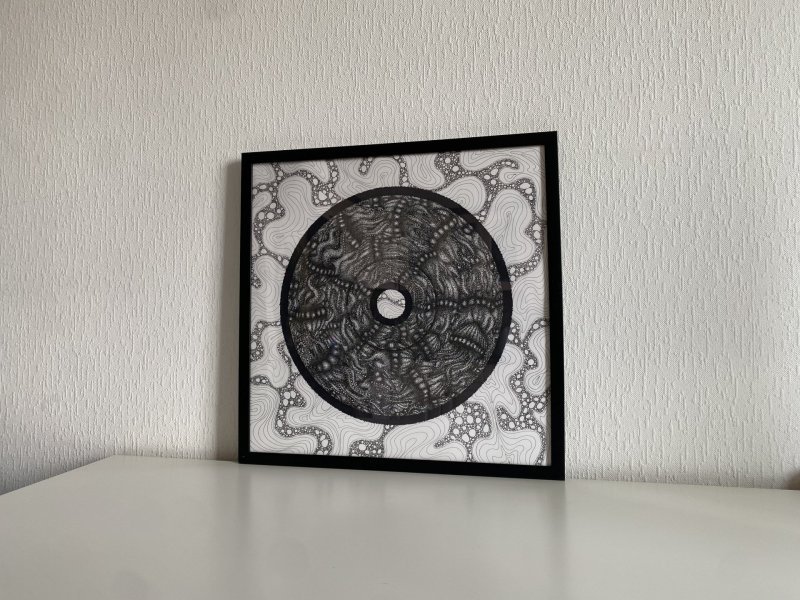 Additional view 1: Abstract Interior Drawing Graphic abstraction. Minimalism and ornament by illustrator #artdjartem ink paper 