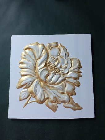 Scultura "Elegante set di bassorilievi floreali", scultore Nataliia Linnyk Argilla alla Jose Art Gallery