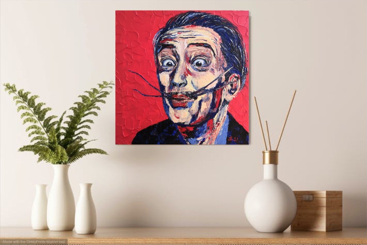 Salvador Dali Portrait - painting