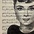 Audrey Hepburn Art au fusain vintage - acheter