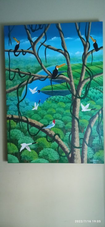 Painting "Handmade work of art" by painter mateus vaz ink canvas at Jose Art Gallery