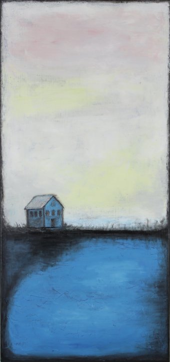 Painting "The Haunted House" by painter Andriy Klishyn oil canvas at Jose Art Gallery