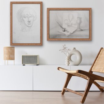 Drawing "Eyes that saw History" by illustrator Violeta Vodyana pencil paper at Jose Art Gallery