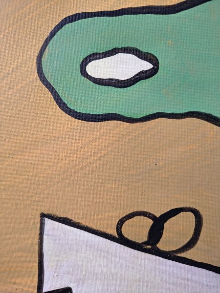 Dodatkowy obraz 2: Abstrakcjonizm Martwa natura Malarstwo "Martwa natura w zieleni: gra światła i cienia", malarz Lena Kolambet akryl płótno 