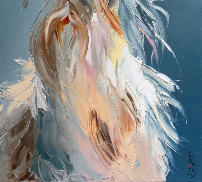 Additional view 3: Contemporary Art Animal Painting Goat With the Most by painter Liubov Kuptsova oil canvas 