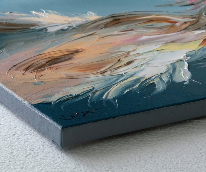 Additional view 4: Contemporary Art Animal Painting Goat With the Most by painter Liubov Kuptsova oil canvas 