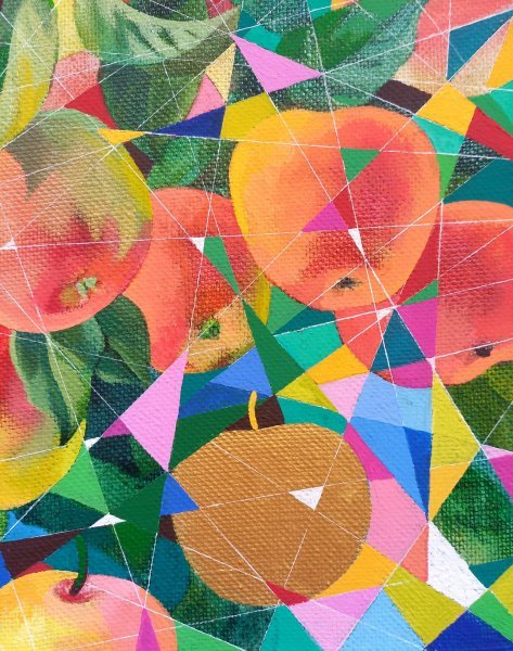 Dodatkowy obraz 2: Sztuka współczesna Martwa natura Malarstwo "Aromat jabłkowy", malarz Lana Korolievskaia olej płótno 