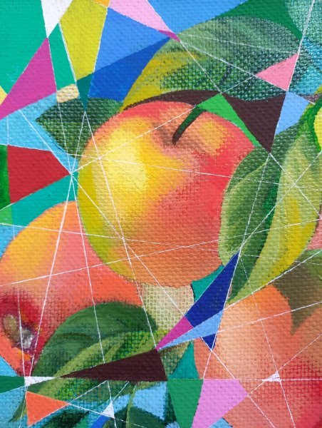 Dodatkowy obraz 3: Sztuka współczesna Martwa natura Malarstwo "Aromat jabłkowy", malarz Lana Korolievskaia olej płótno 