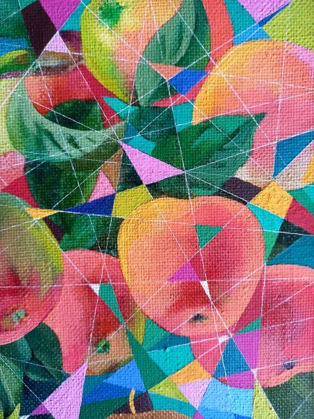 Dodatkowy obraz 6: Sztuka współczesna Martwa natura Malarstwo "Aromat jabłkowy", malarz Lana Korolievskaia olej płótno 