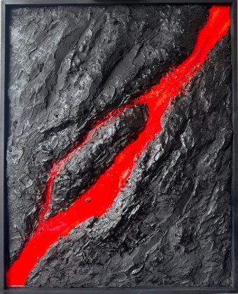 Malarstwo "Bomba lawowa twojego wnętrza", malarz Kseniya Eliseeva akryl plastik w Jose Art Gallery