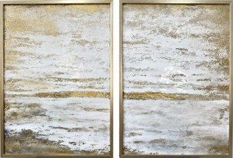 Painting "Vibrations of calm" by painter Kseniya Eliseeva mixed method plastic at Jose Art Gallery