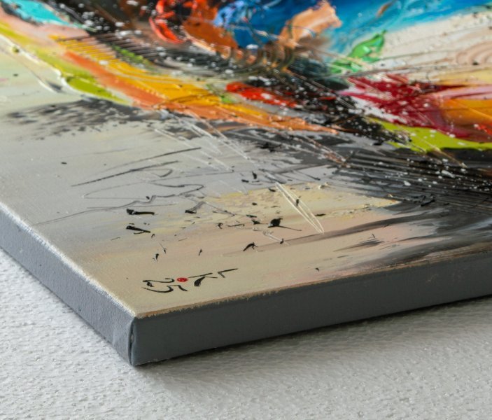 Additional view 8: Abstract Interior Painting Wings of the Universe by painter Liubov Kuptsova oil canvas 