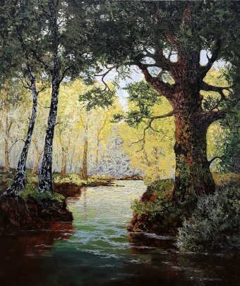 Forest, landscape, summer