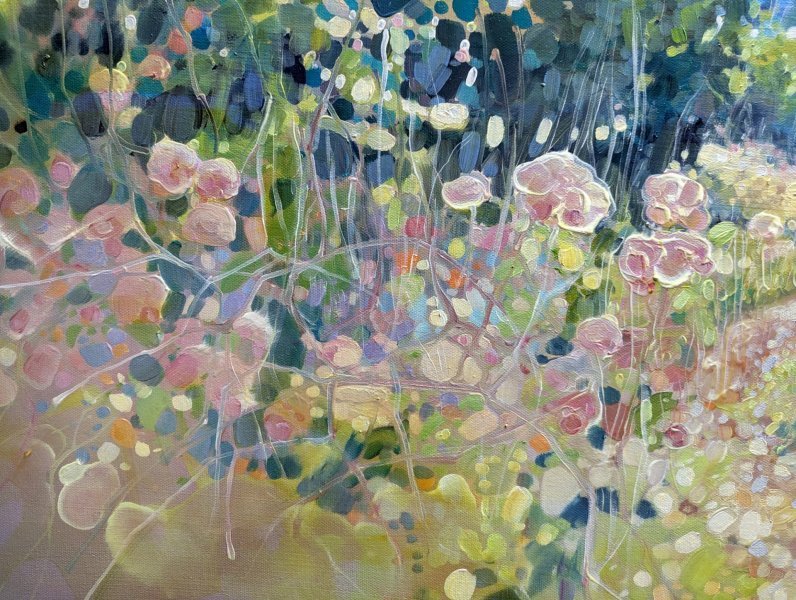 Additional view 4: Contemporary Art Landscape Painting July Dissolving by painter Gill Bustamante oil canvas 