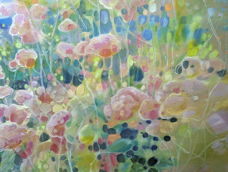 Additional view 6: Contemporary Art Landscape Painting July Dissolving by painter Gill Bustamante oil canvas 