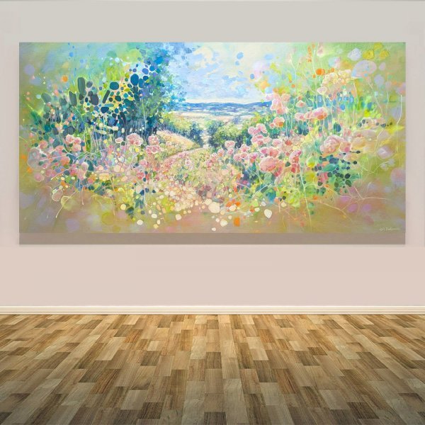 Additional view 8: Contemporary Art Landscape Painting July Dissolving by painter Gill Bustamante oil canvas 