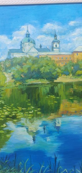Dodatkowy obraz 4: Impresjonizm Pejzaż miejski Malarstwo "Odbicie przeszłości", malarz Oksana Potomkina olej płótno 