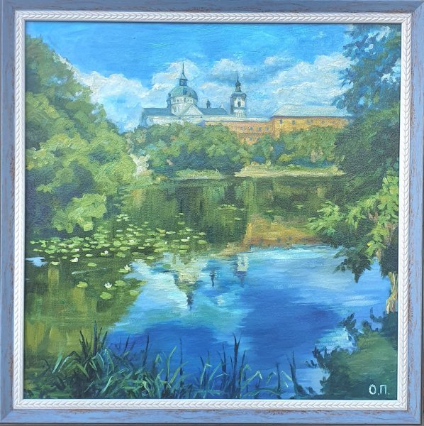 Dodatkowy obraz 5: Impresjonizm Pejzaż miejski Malarstwo "Odbicie przeszłości", malarz Oksana Potomkina olej płótno 