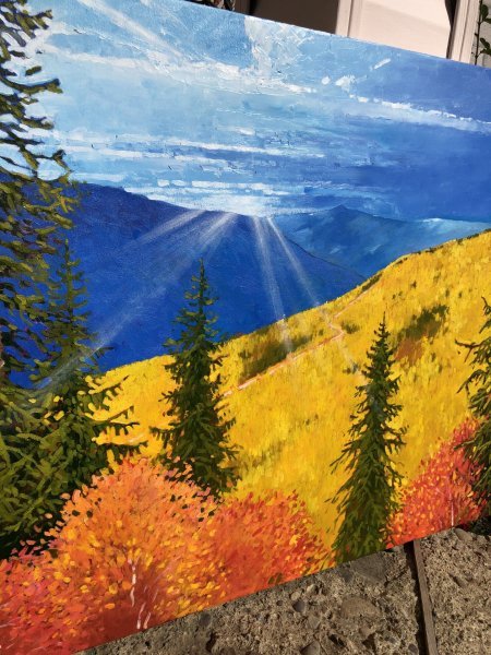 Colours of fall Painting by Volodymyr Smoliak