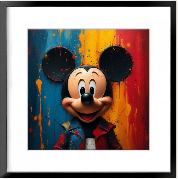 Additional view 1: Painting Still-Life Digital Art Abstract Mickey Mouse Pop Art Inspired by digital artist Vesko Dasic 