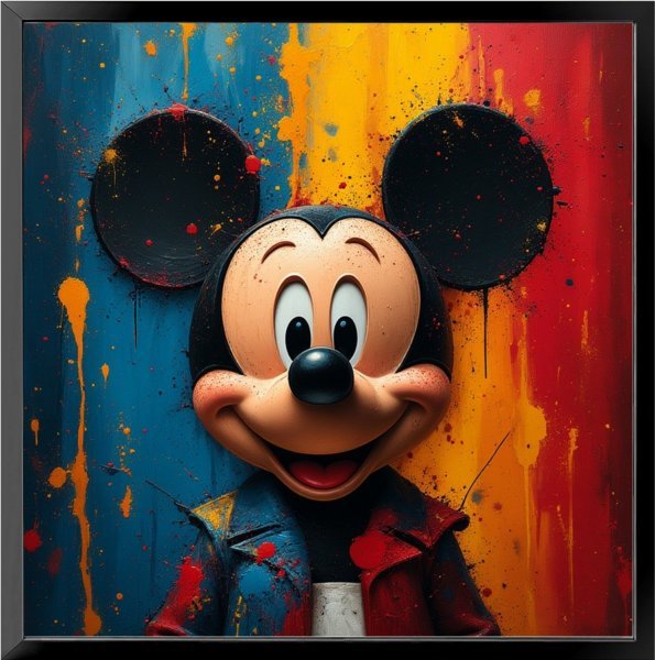 Additional view 2: Painting Still-Life Digital Art Abstract Mickey Mouse Pop Art Inspired by digital artist Vesko Dasic 