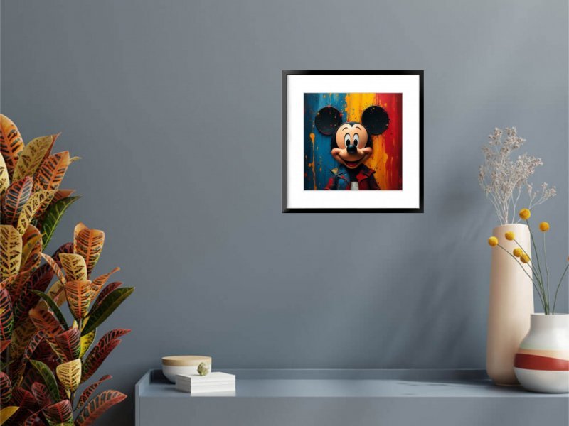 Additional view 3: Painting Still-Life Digital Art Abstract Mickey Mouse Pop Art Inspired by digital artist Vesko Dasic 