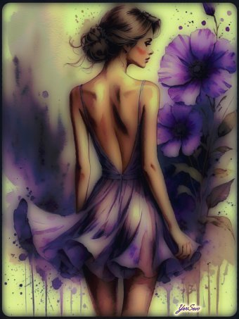 Digital Art "Art of Seeing: Embracing Sensual Elegance" by digital artist YerSevo at Jose Art Gallery