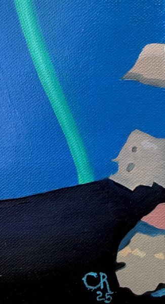 Дополнительное изображение 4: Абстракционизм Бытовой Живопись "Soft Collision" живописец Constantin Roucault масло холст 