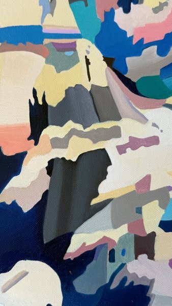 Дополнительное изображение 5: Абстракционизм Бытовой Живопись "Soft Collision" живописец Constantin Roucault масло холст 